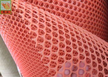 Heavy Duty Chicken Netting , Plastic Poultry Netting , HDPE Materials , 10 mm Hole Size , Orange Color